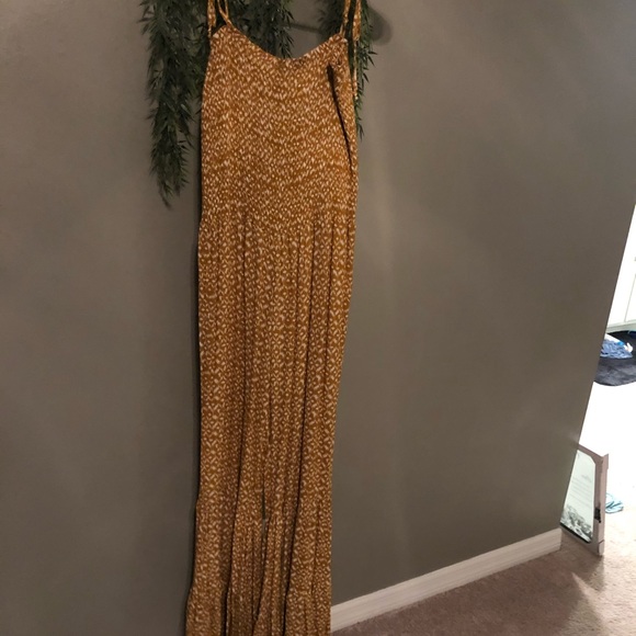 Vici Pants - Vici mustard yellow wide leg romper